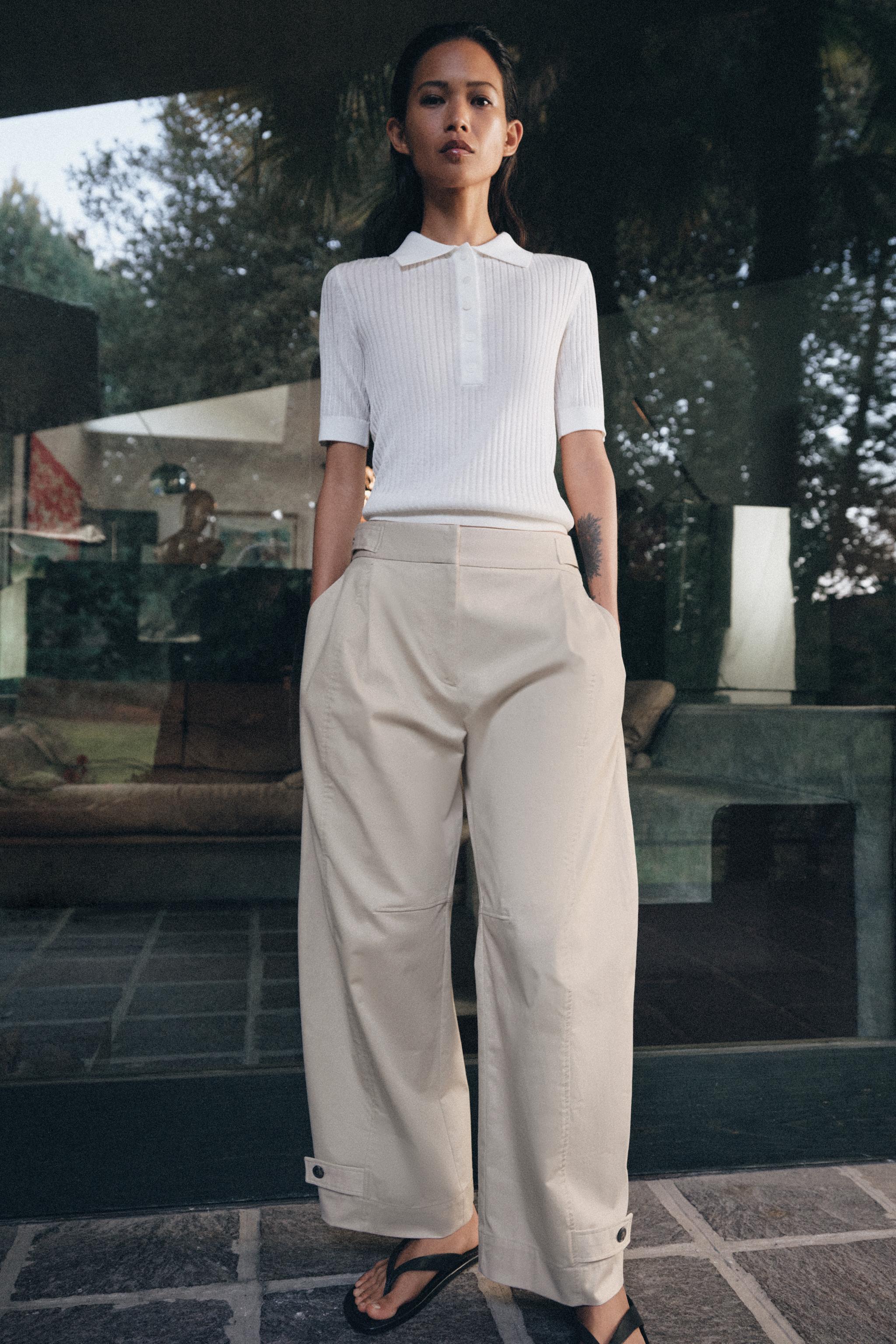 SEMI-SHEER KNIT POLO